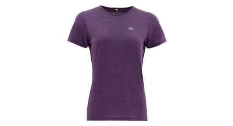 T shirt devold valldal merino violet femme