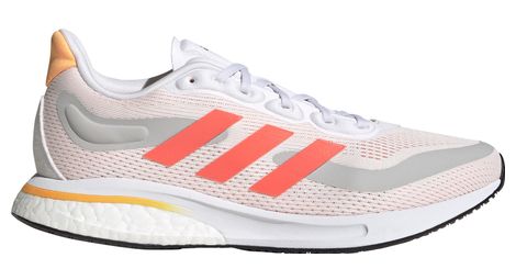 Chaussures de running adidas supernova blanc rose femme