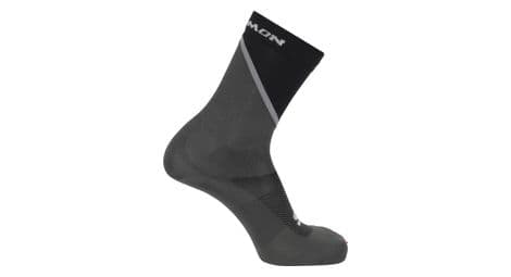 Chaussettes unisexe salomon pulse crew noir gris