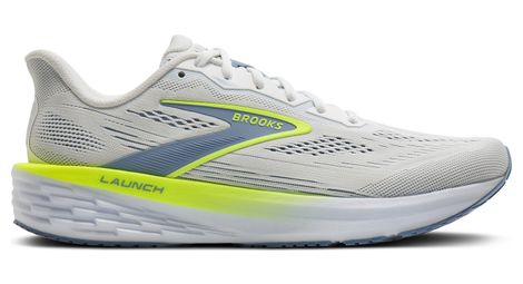 Zapatillas de running Brooks Launch 12 blancas/amarillas para hombre