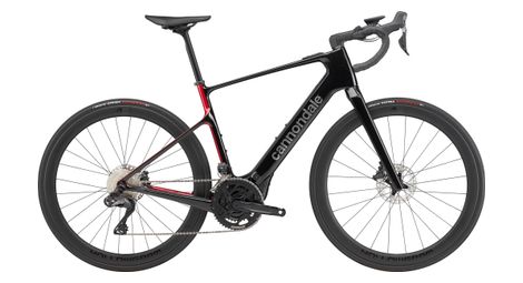 Bicicleta de carretera eléctrica Cannondale Synapse Neo con Shimano Ultegra Di2, 12 V, 400 Wh, Bosch, 60 Nm, 700 mm, negro/rojo