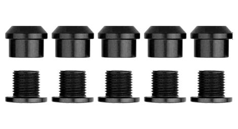 Kit de 5 vis cheminées alugear 6,5mm noir
