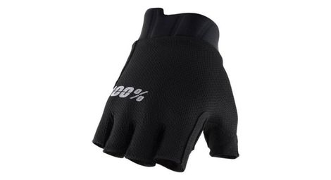 Gants courts 100% exceeda gel noir 