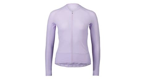 Maillot manches longues femme poc essential road quartz violet