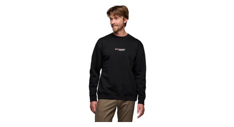 Sudadera de manga larga Black Diamond Heritage Wordmark Crew Negra