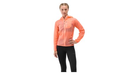 Veste Coupe-Vent Hoka Skyflow Corail Femme