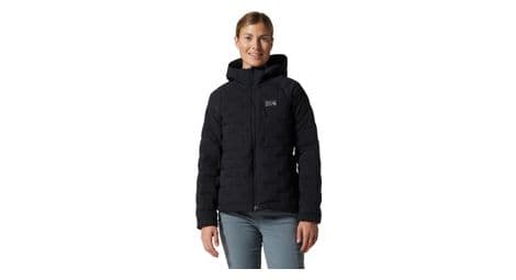 Chaqueta de plumón con capucha mountain hardwear negro mujer