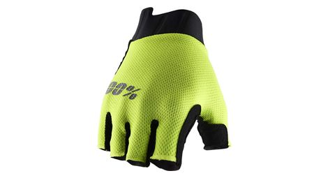 Guantes cortos 100% exceeda gel amarillo