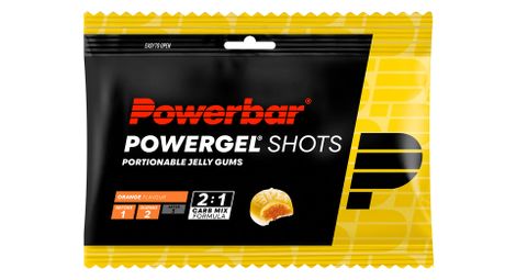 Gommes énergétiques powerbar powergel shots orange - 60g