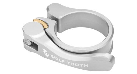 Morsetto reggisella wolf tooth a sgancio rapido argento