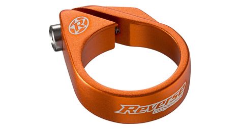 Collier de selle à vis reverse 34.9 mm orange