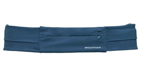 Ceinture de course unisexe nathan fit 2.0 bleu