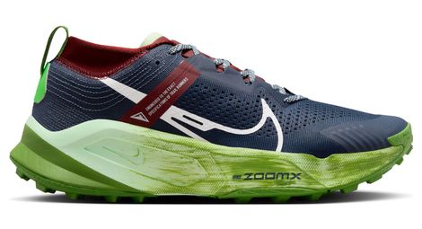 Nike zoomx zegama trail running schuh blau grün 42
