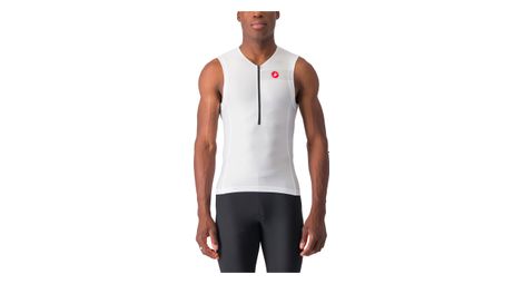 Maillot sans manches triathlon castelli free tri 2 blanc
