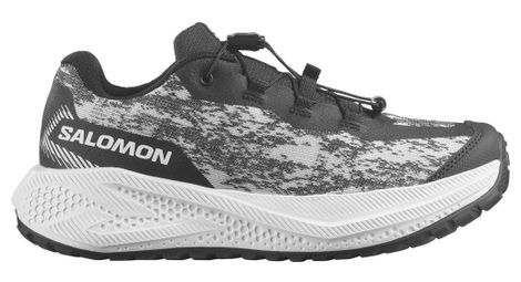 salomon aero grvl running shoes black white kids