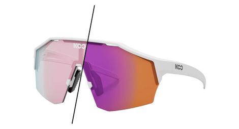 Lunette de soleil koo alibi photochromique white matt/fuchsia