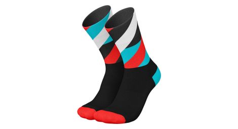 Chaussettes running incylence loops noir/turquoise/orange
