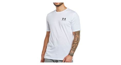 T shirt blanc homme under armour sportstyle