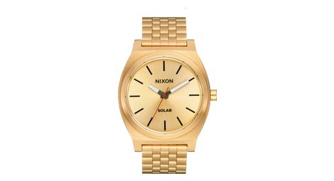 Montre nixon time teller solar all gold / black