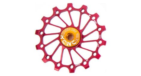 Jockey wheel kcnc narrow/wide long teeth rouge 14 dents