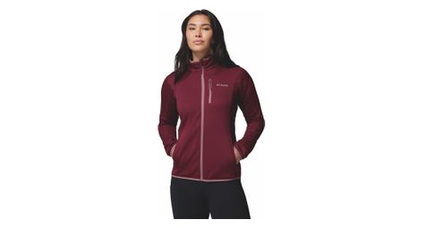 Veste polaire femme columbia essential hike grid bordeaux