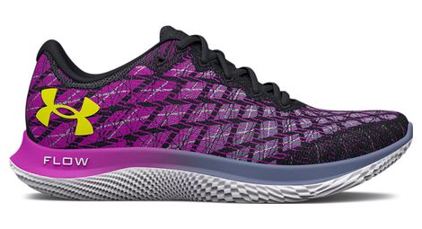 Chaussures running under armour flow velociti wind 2 violet noir femme