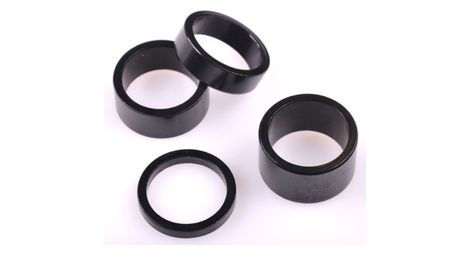 Rehausse potence 28 6 noire h 5 10 15 20mm 1 de chaque hauteur