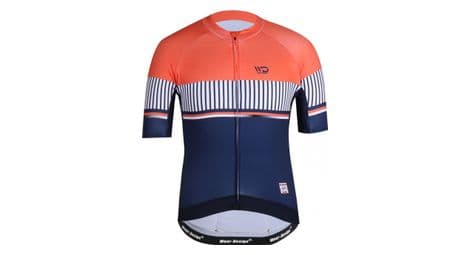 Maillot de cyclisme femme navy blanc/vert