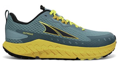 Chaussures trail running altra outroad bleu jaune femme