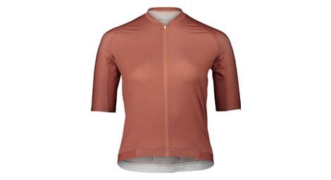 Maillot manches courtes femme poc pristine himalayan salt marron