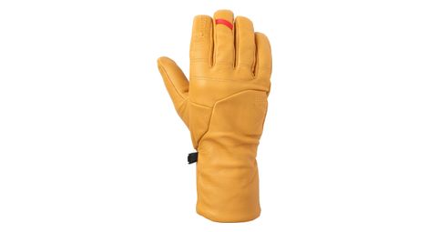 Gants longs millet leather sherpa jaune