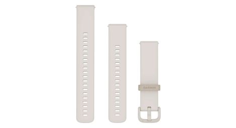 Bracelet de montre garmin quick release 20 mm silicone blanc ivory