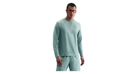 Maillot manches longues nike miler vert homme