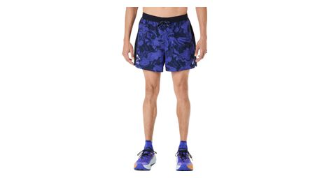 Short Asics Fujitrail All Over Print Bleu Homme