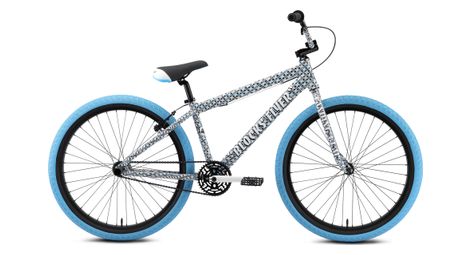 Wheelie bike se bikes blokken flyer 26'' blauw/wit