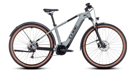Cube reaction hybrid performance 500 allroad electric hardtail mtb shimano alivio 9s 500 wh 27.5'' swamp grey green 2023