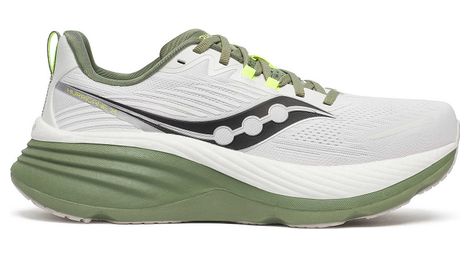 Chaussures Running Saucony Hurricane 24 Blanc/Kaki Homme