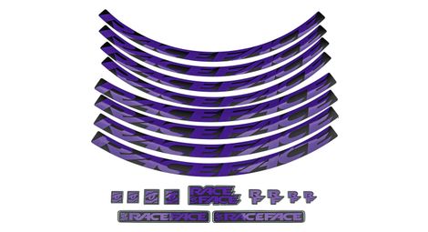 Kit stickers de roue race face violet