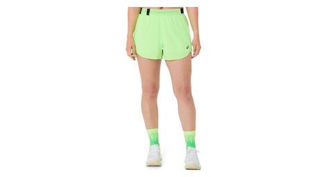 Short Splité Asics Metarun Vert Femme