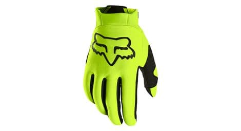 Gants longs fox defend thermo offroad jaune fluo