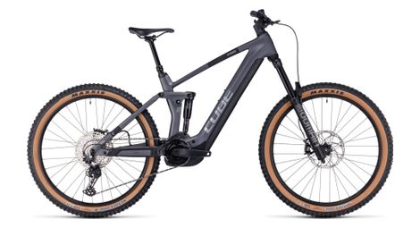 Cube stereo hybrid 160 hpc race 625 27.5 electric full suspension mtb shimano deore 12s 625 wh 27.5'' grijs metaal 2023