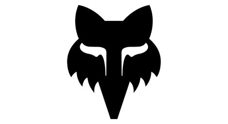 Aufkleber Fox Head Die Cut 10.2 cm Schwarz