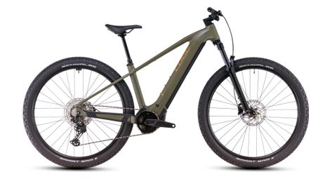 Cube reaction hybrid pro 800 electric hardtail mtb shimano deore/deore xt 12s 800 wh 27.5'' dusty olive green 2025
