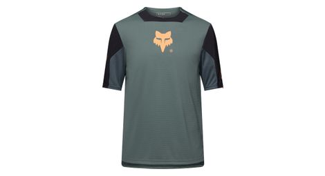 Maillot Manches Courtes Fox Defend Creation Vert Homme