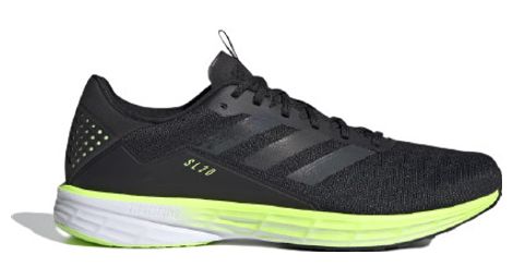 Chaussures de running adidas sl20 noir   vert