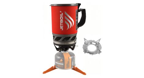 Estufa jetboil micromo (+ soporte olla) roja