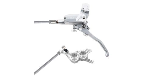 Hope tech4 v4 silver braided aviation front brake