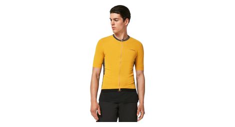 Maillot manches courtes oakley point to point amber jaune