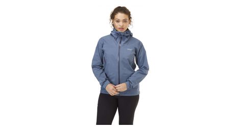 Veste impermeable femme rab meridian bleu