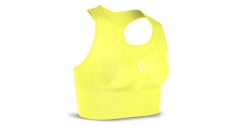 Brassiere femme bv sport keepfit jaune